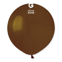 19-inch pastel brown latex balloons, cf.25