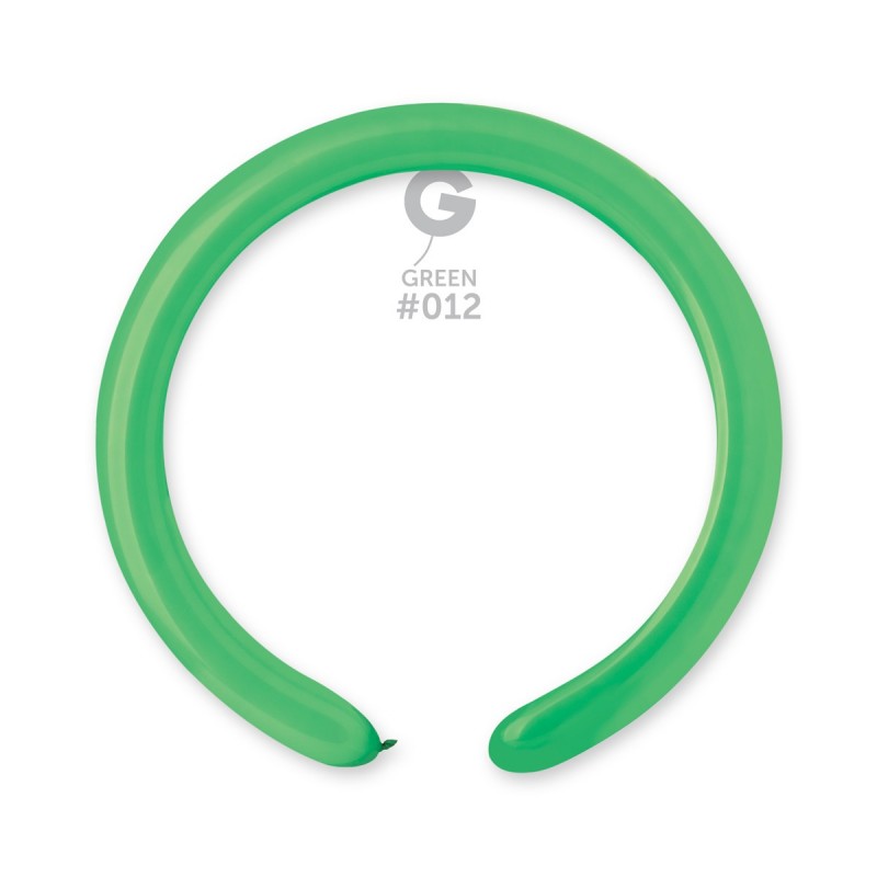 2-inch latex balloons, modeled green, 100 pcs.