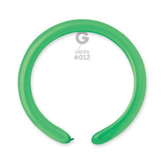 2-inch latex balloons, modeled green, 100 pcs.