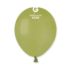 5-inch pastel olive green latex balloons cf100