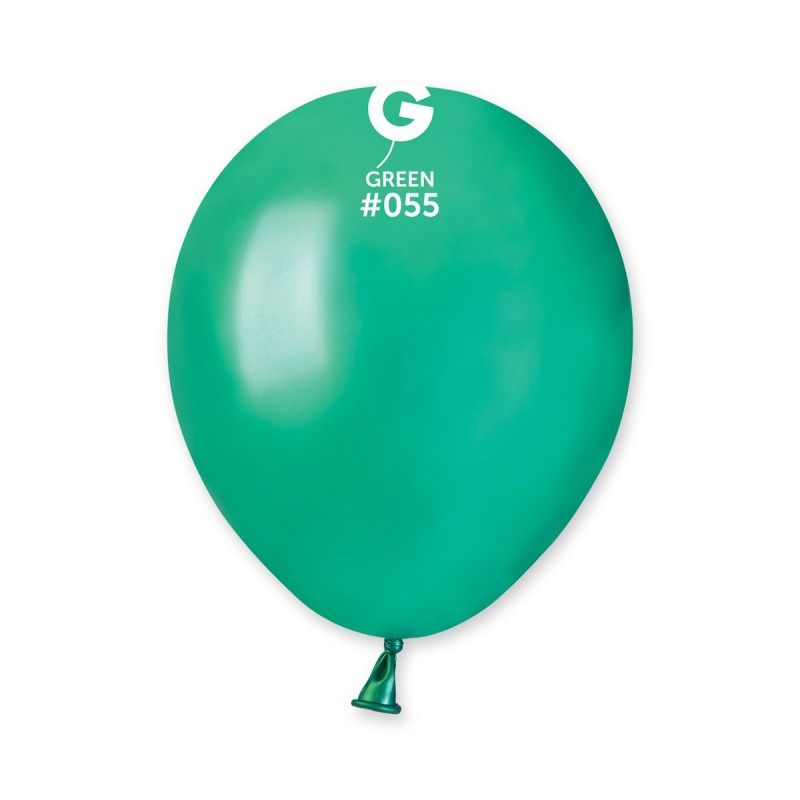 5 inch green metallic latex balloons, 100 pcs