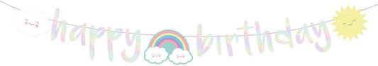 Festone snodabile 180 cm Nuvoletta & Arcobaleno