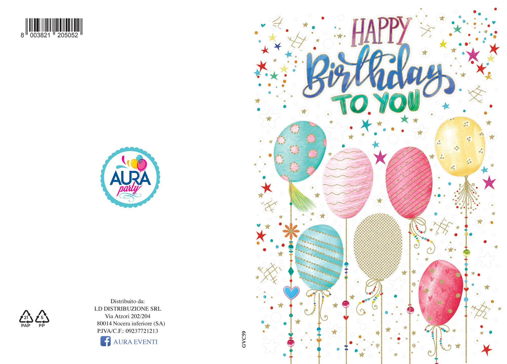 Happy Birthday to you greeting card