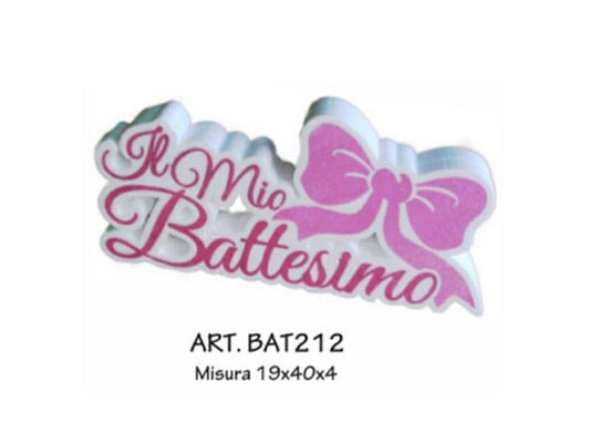 il mio battesimo fiocco rosa
