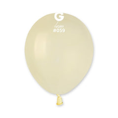 5-inch pastel ivory latex balloons, 100 pcs