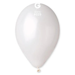 12-inch white metal balloons, 100 pcs