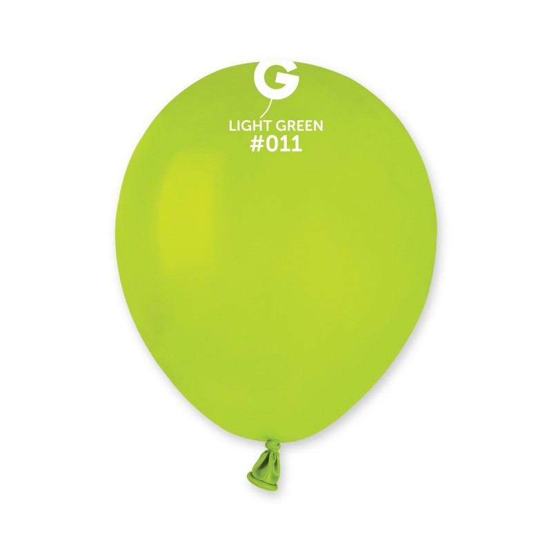 5-inch light green pastel latex balloons cf100