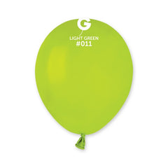 5-inch light green pastel latex balloons cf100