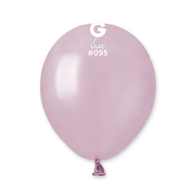 5 inch metallic lilac latex balloons, 100 pcs