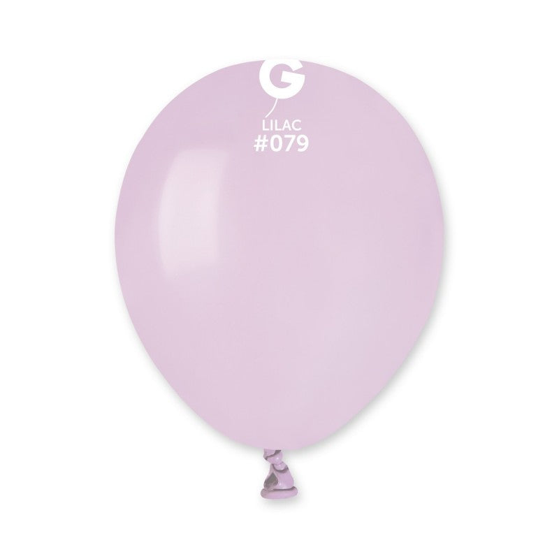 5-inch pastel lilac latex balloons, 100 pcs