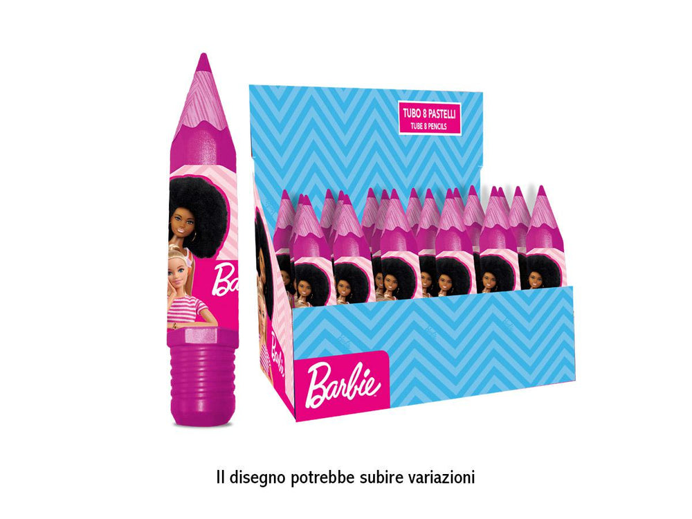 Barbie 8 colori a matita in tubo