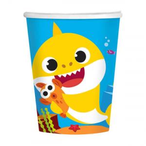 250ml Paper Cup 8pcs Baby Shark