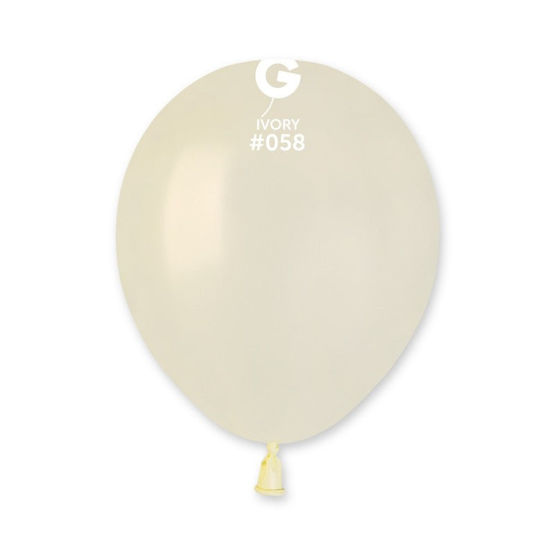 5 inch ivory metallic latex balloons, 100 pcs