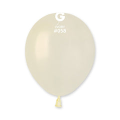 5 inch ivory metallic latex balloons, 100 pcs