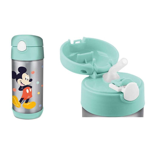 Mickey Mouse borraccia acciaio con cannuccia "Pop Up" 530ml