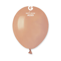 5-inch misty rose pastel latex balloons, 100 pcs