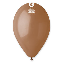12-inch pastel mocha latex balloons, 100 pcs