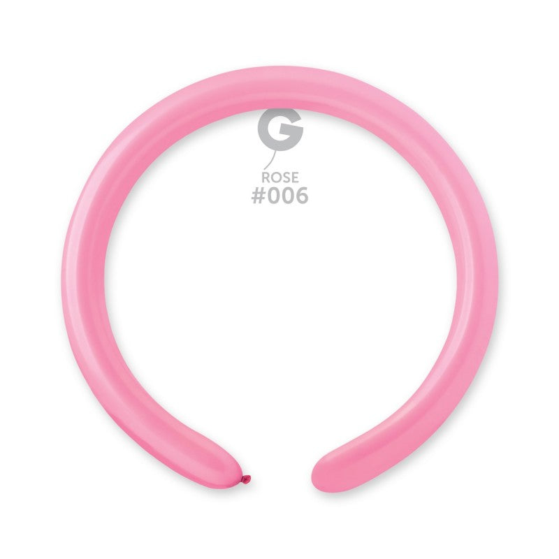 2-inch pink modeling latex balloons cf100