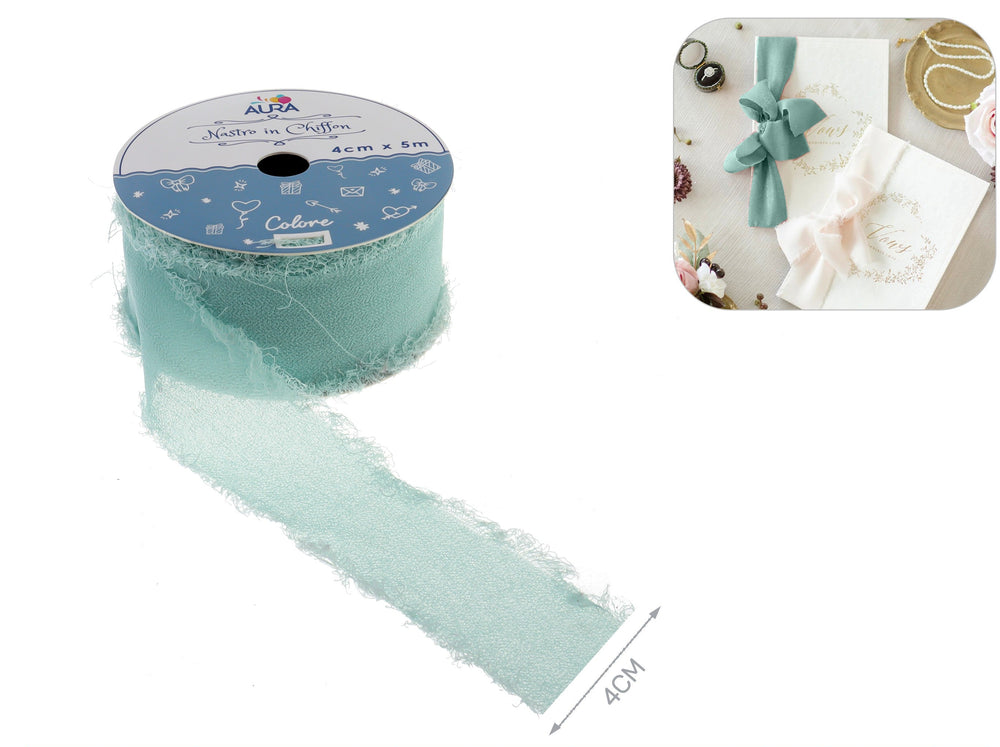 4cm x 5m Tiffany Chiffon Ribbon