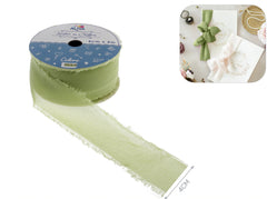 Nastro chiffon 4cm x 5m verde