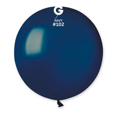 19-inch pastel navy blue latex balloons, 25 pcs