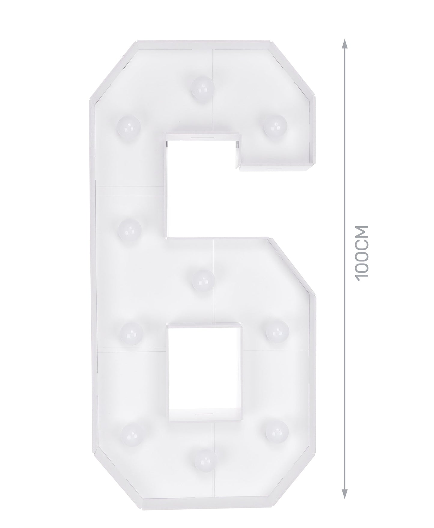 numero 6 a led