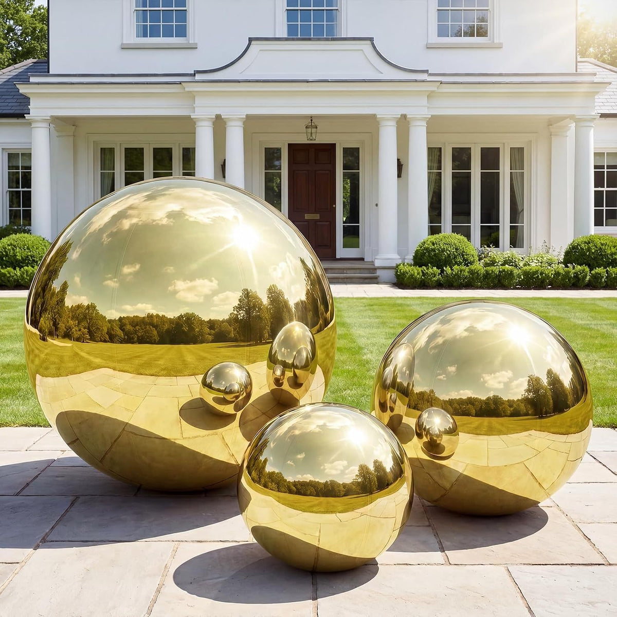 Orbs sfera gonfiabile oro Ø 100 cm – Aura, 1 pz