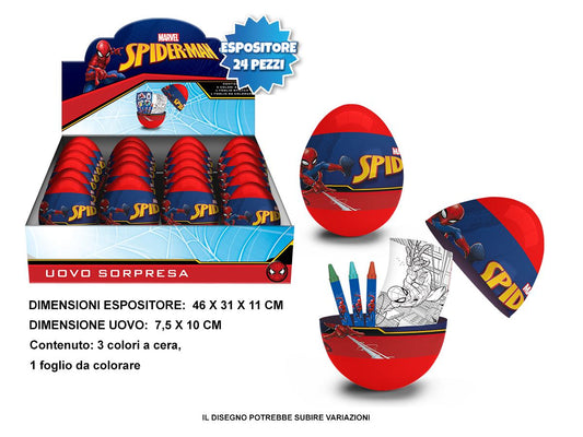ovetto colori spiderman