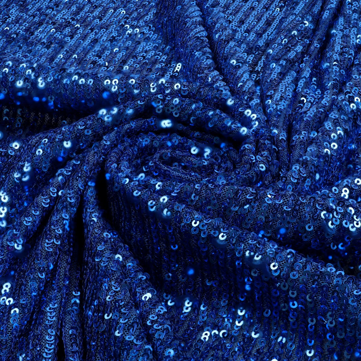 Tulle con paillettes blu altezza 1,7 m – Aura, al metro – foto 2