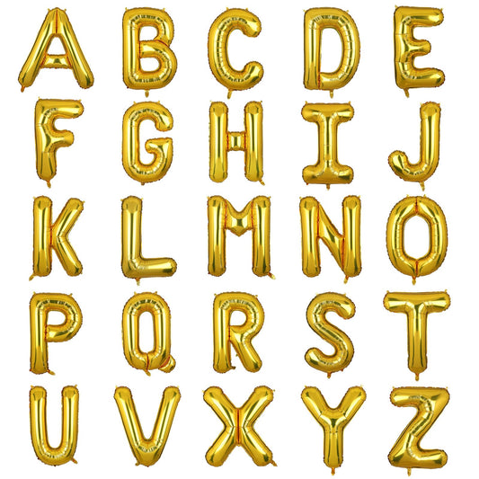Palloncini Lettere Colore Oro 35cm