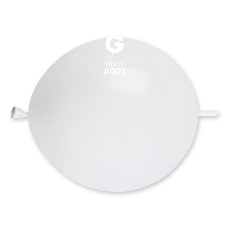13inch white link balloons 100pcs