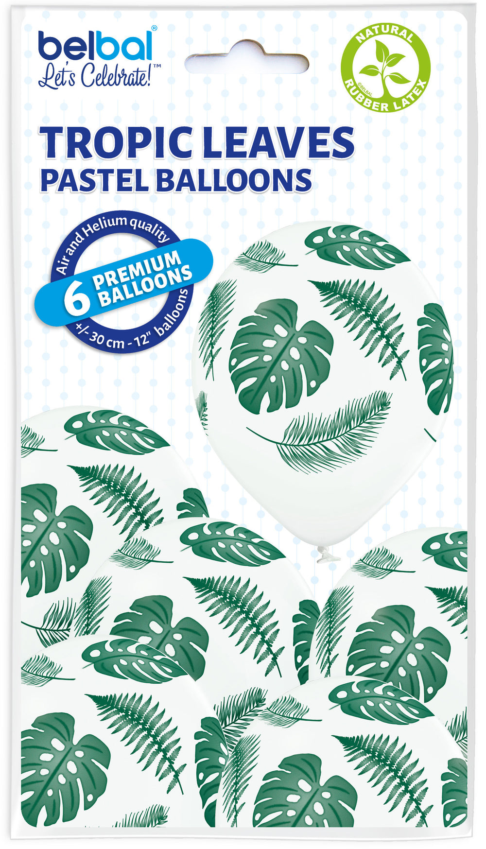6pcs tropic leaves balloons