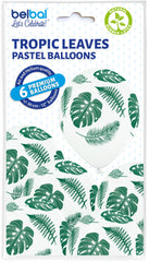 6pcs tropic leaves balloons