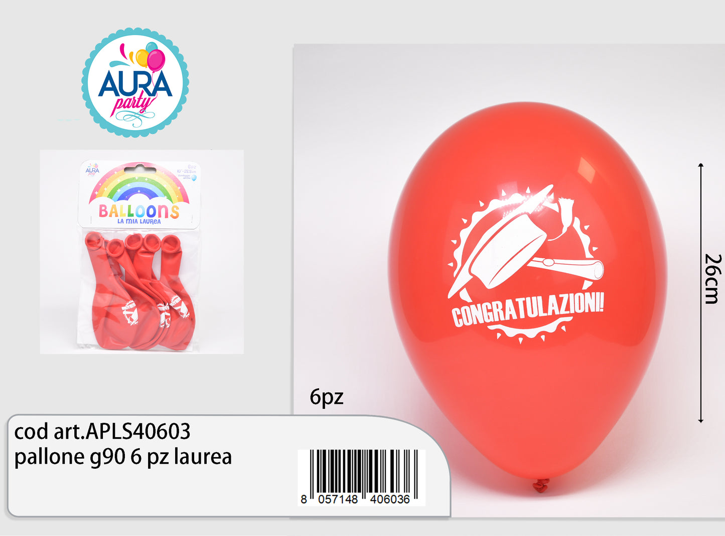 palloncini laurea congratulazioni