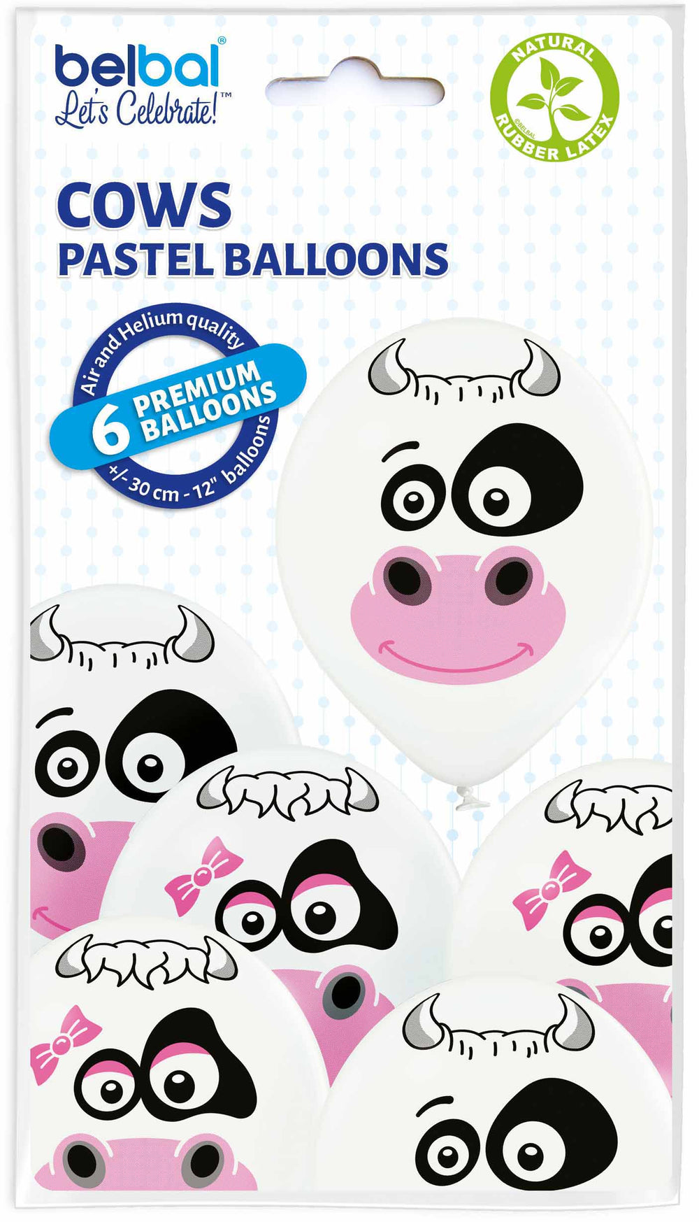 6pcs cow balloons