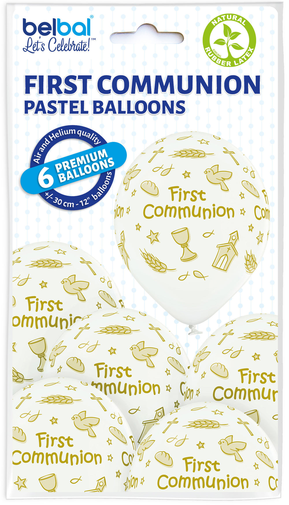first communion balloons 6pcs