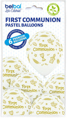 first communion balloons 6pcs