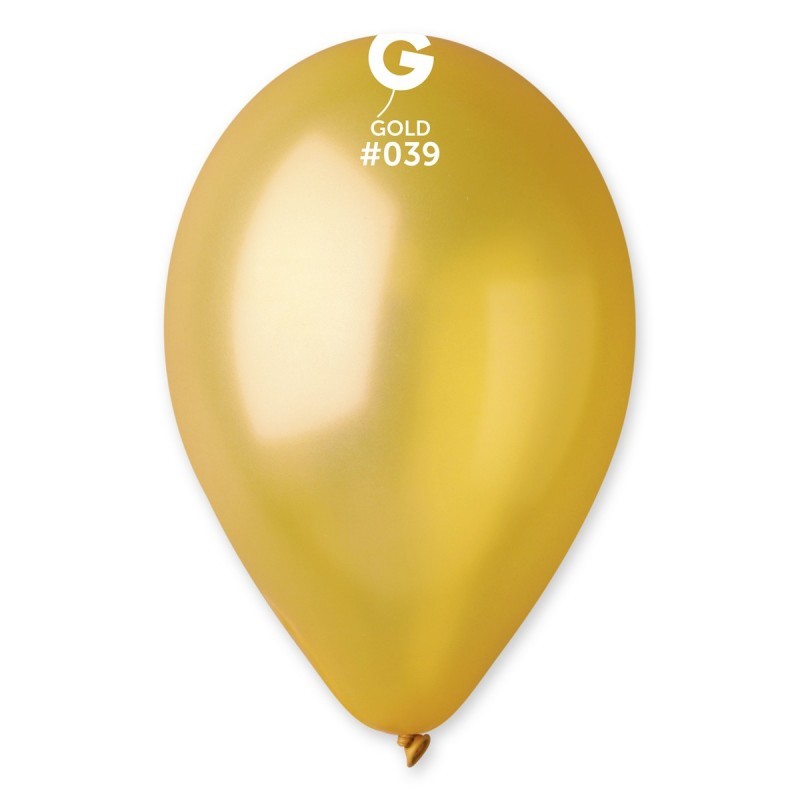 11-inch gold metallic latex balloons, 100 pcs