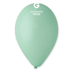12-inch pastel aquamarine latex balloons, 100 pcs