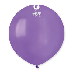 19-inch pastel lavender latex balloons, 25 pcs