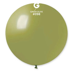 19-inch pastel green olive latex balloons cf25
