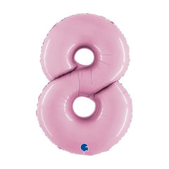 number 8 foil 100cm/40inch pink