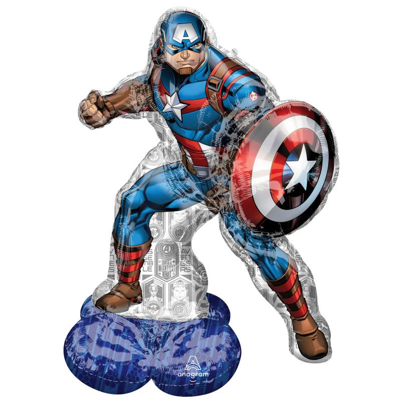 Palloncino in Foil 58" AirLoonz Capitan America "Marvel Avengers"