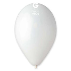 12-inch white pastel latex balloons, 100 pcs