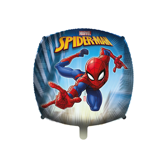 Pallone foil 45cm spiderman quadrato