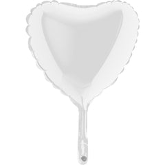 Palloncino 9inch cuore bianco