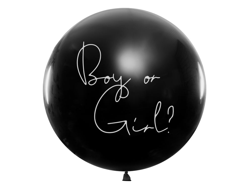Pallone gender reveal Boy con coriandoli azzurri 1 m – PartyDeco, 1 pz