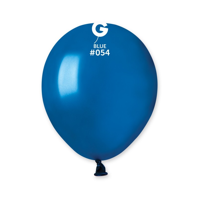 5-inch metallic blue latex balloons, 100 pcs