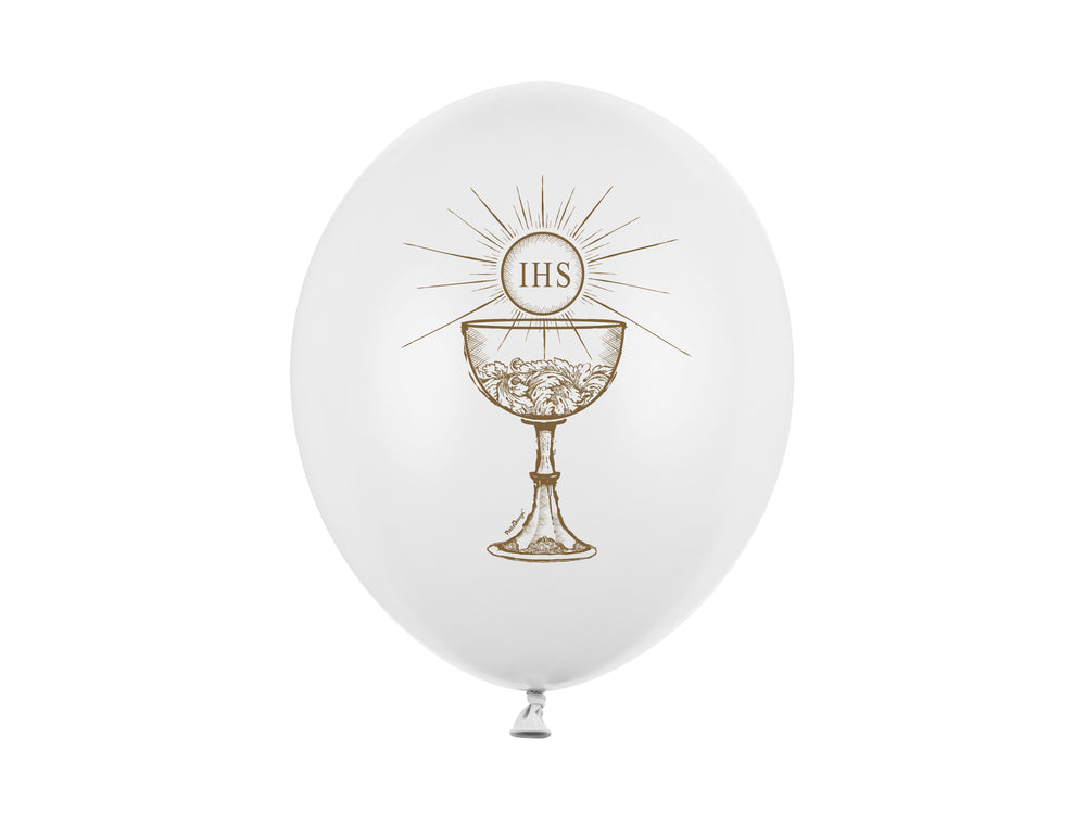 First Communion Latex Balloons 6pcs