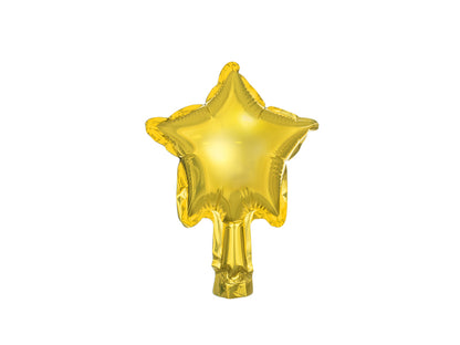 Foil balloons Stars 12cm gold 25pz
